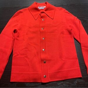 White Stag Men's Bright Red Cardigan